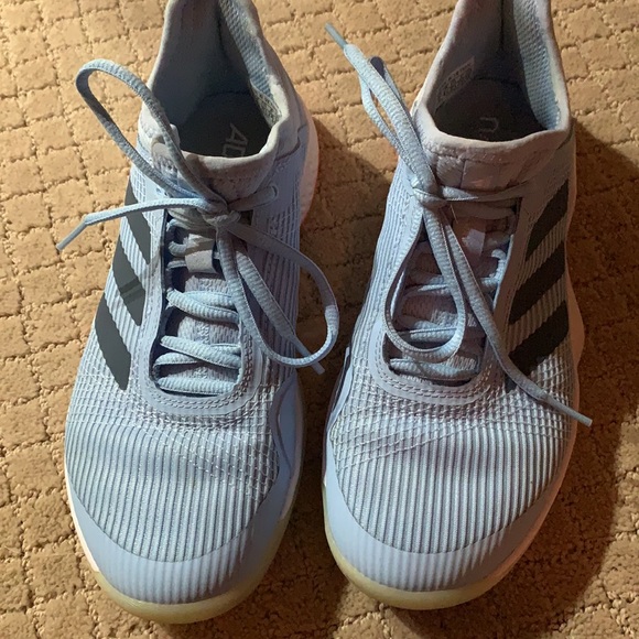 Adidas Adizero Blue Tennis Sneakers sz 6 - Picture 3 of 9